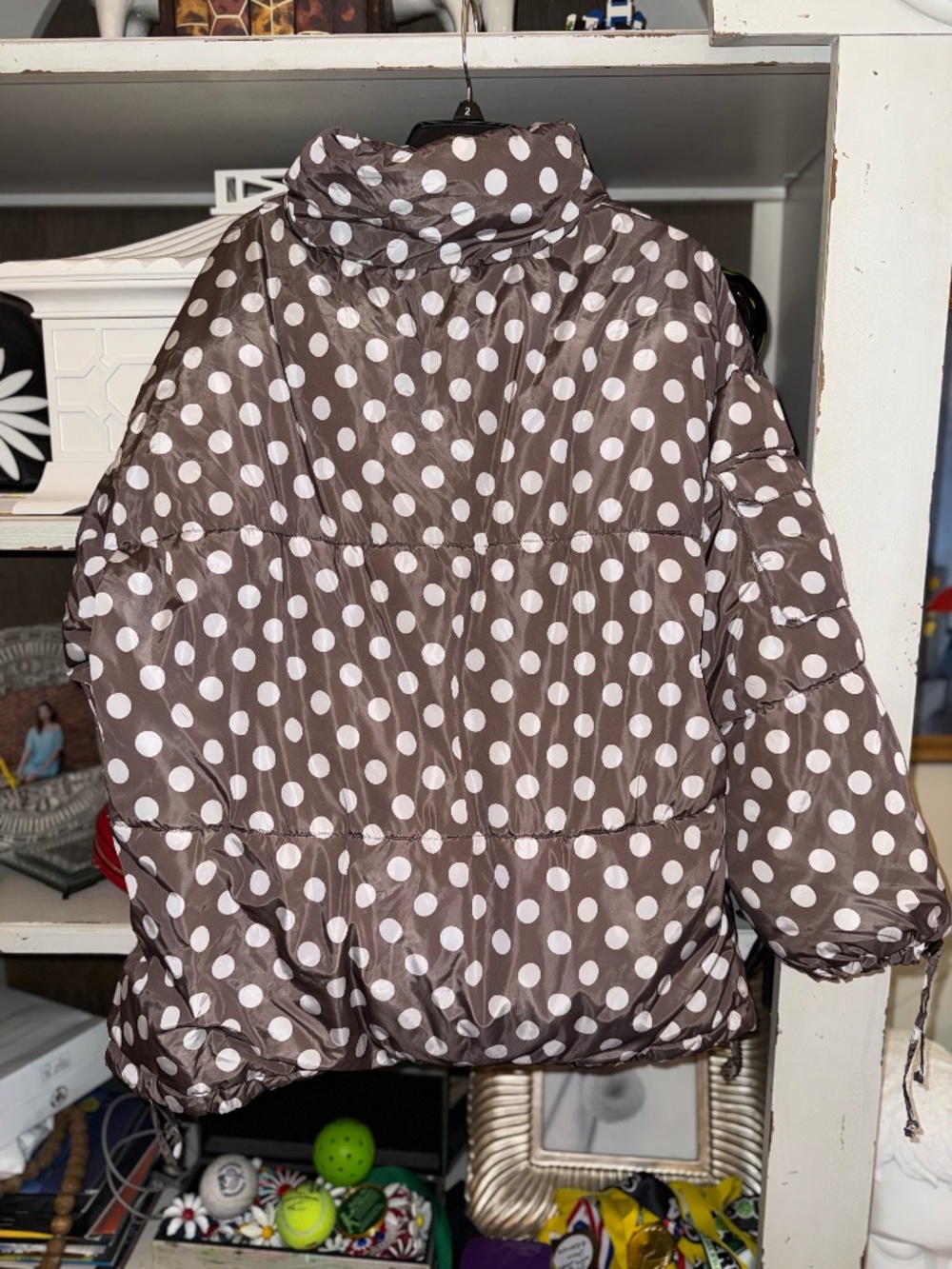 Noize XL Faika polka dot puffer coat jacket - Picture 8 of 9
